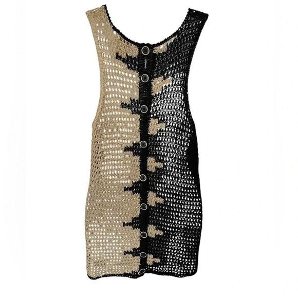 Lucky Brand | Asymmetrical Crochet Top - Picture 2 of 5